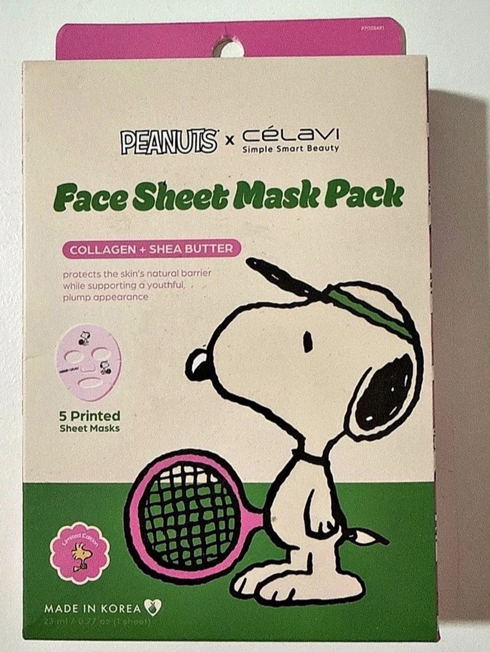 Peanuts x Celavi Face Sheet Mask Pack